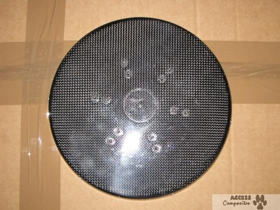 Cône d'hélice en fibre - 230mm - platine carbone pour tripale - diamètre 230mm - hauteur 235mm_2