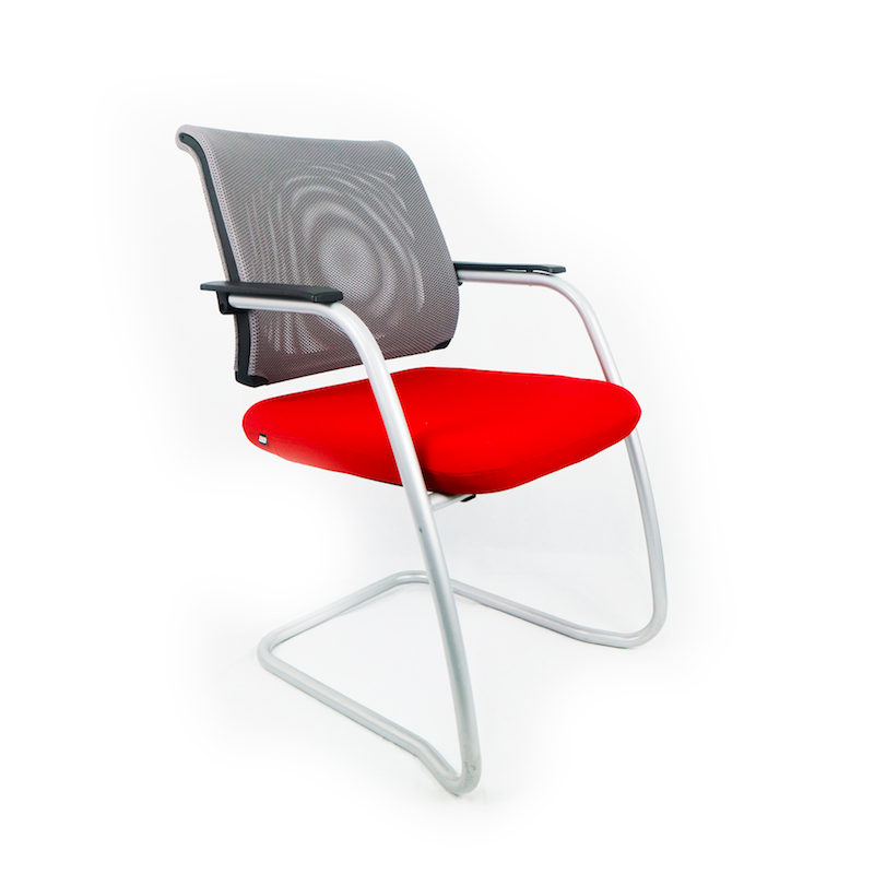 Chaise de conférence visiteur luge colorée Sedus d'occasion - design moderne et confortable_2