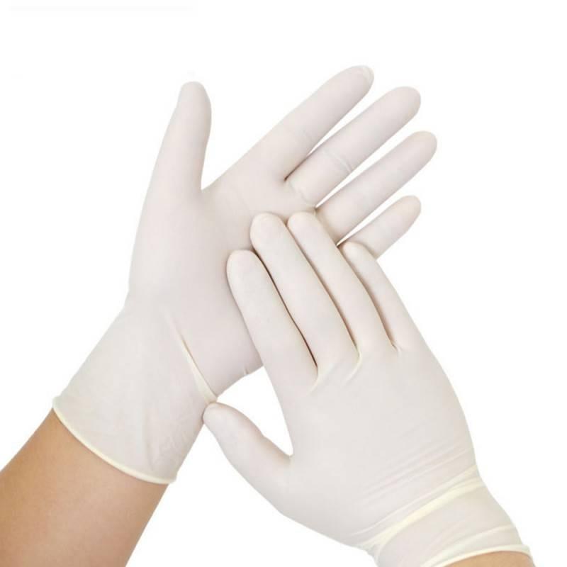Gant latex non poudré blanc - Taille S - 6,4gr - 240mm - Boîte de 100 gants - Cranberry - 200002022_2