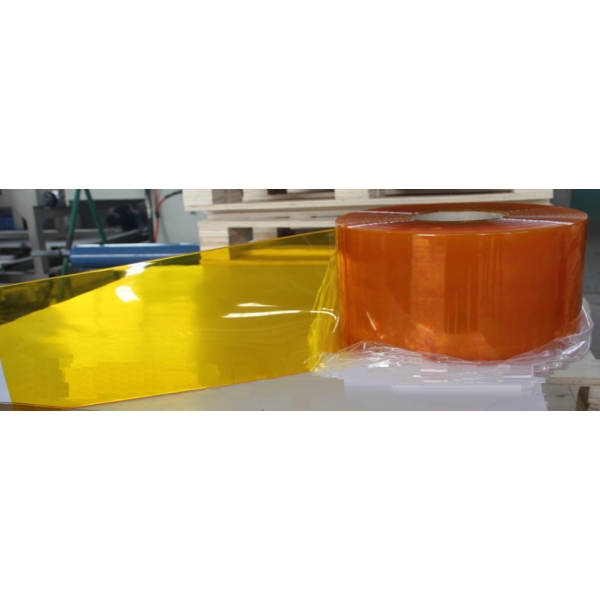 Lanière jaune citronnelle / transparente / ignifuge / 200 x 2 mm_2