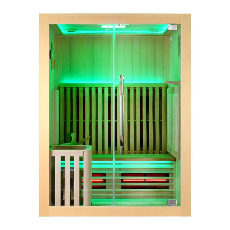 SAUNA COMBI BOREAL® ELÉGANCE 2 - 150X125 INFRAROUGE + VAPEUR_2