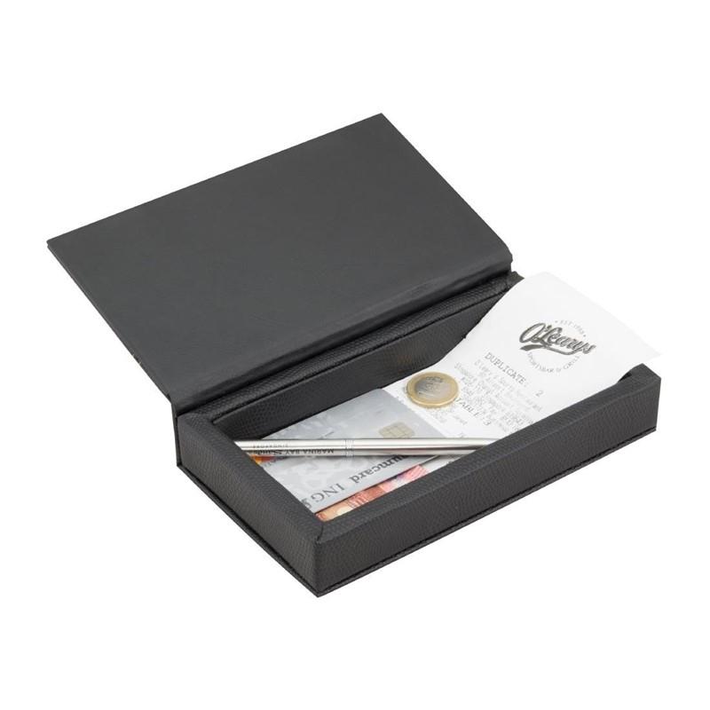 Coffret porte-addition en cuir Trendy noir | Securit - DP726_2