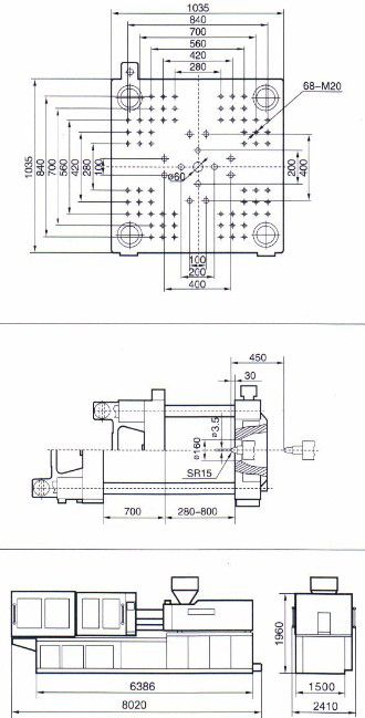 HX 406 - Presse à injection plastique Hysion - Capacité d’injection 1859 cm3 - Haute vitesse et précision_2