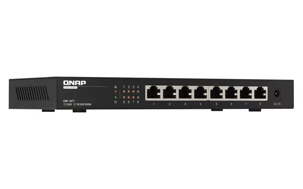QNAP QSW-1108-8T commutateur réseau Non-géré 2.5G Ethernet (100/1000/2500) Noir_2