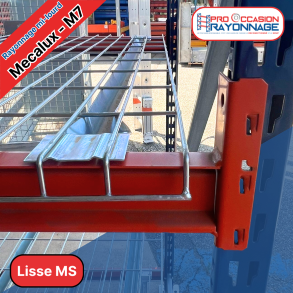 Rayonnage mi-lourd M7 -Plateau fils- Hauteur 2500 mm - Longueur à configurer_2