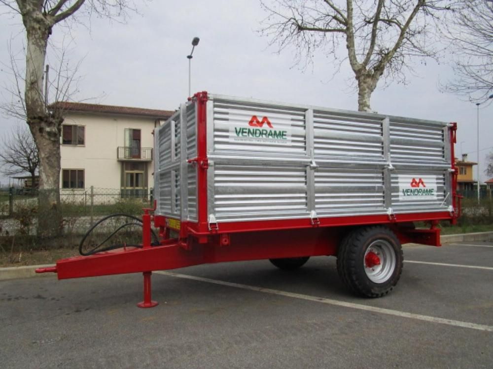 Remorque agricole VCR40 P2 - trilatérale rabattable - Vendrame - charge 5000 kg - PTAC 50 quintaux_2