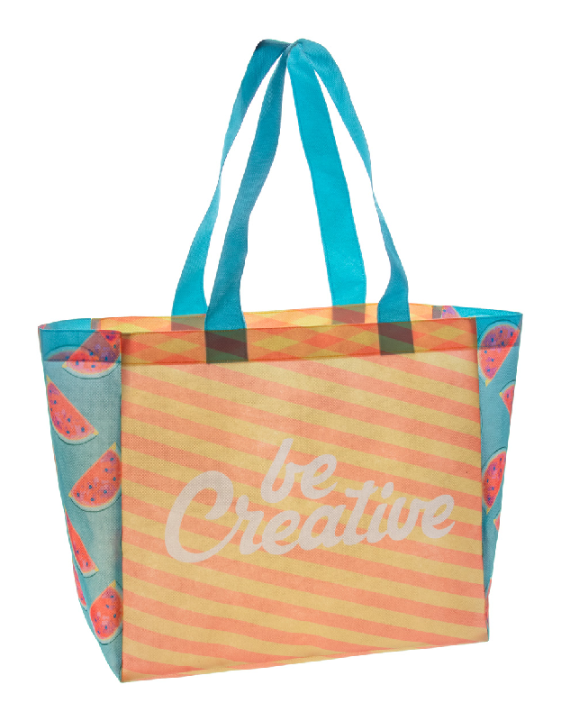 Sac shopping publicitaire - anses longues - 80 gr/m² - personnalisable en sublimation_2