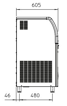 EF 206 AS - Machine à glace en grains professionnelle - Scotsman - 200 kg/24h avec stockage de 55 kg et finition inox_2