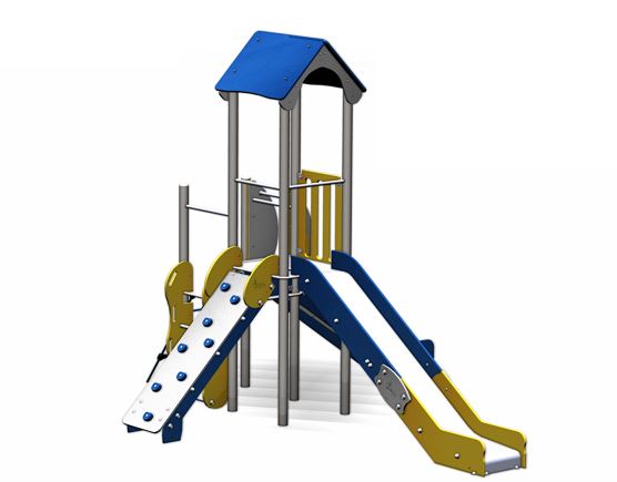 Structure pour aire de jeux 2 tours accolées - gamme alpha - al11204i_2