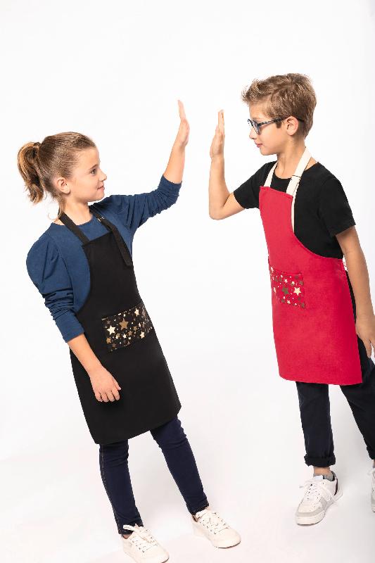 Tablier de Noël enfant - Origine France Garantie - Réf: K8009 - 100% coton - Lavable à 60°C - Marque Kariban_2