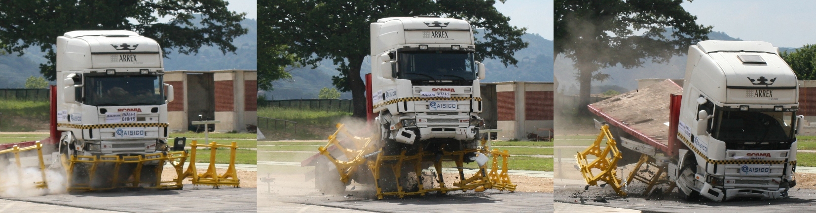 Barriere amovible anti-camion belier
