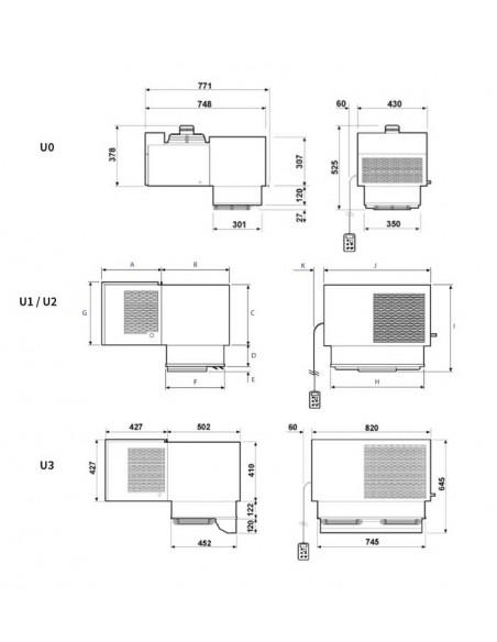 Chambres froides Monobloc plafonnier - T°. TN (+) - Référence: MPTN005-U0_2