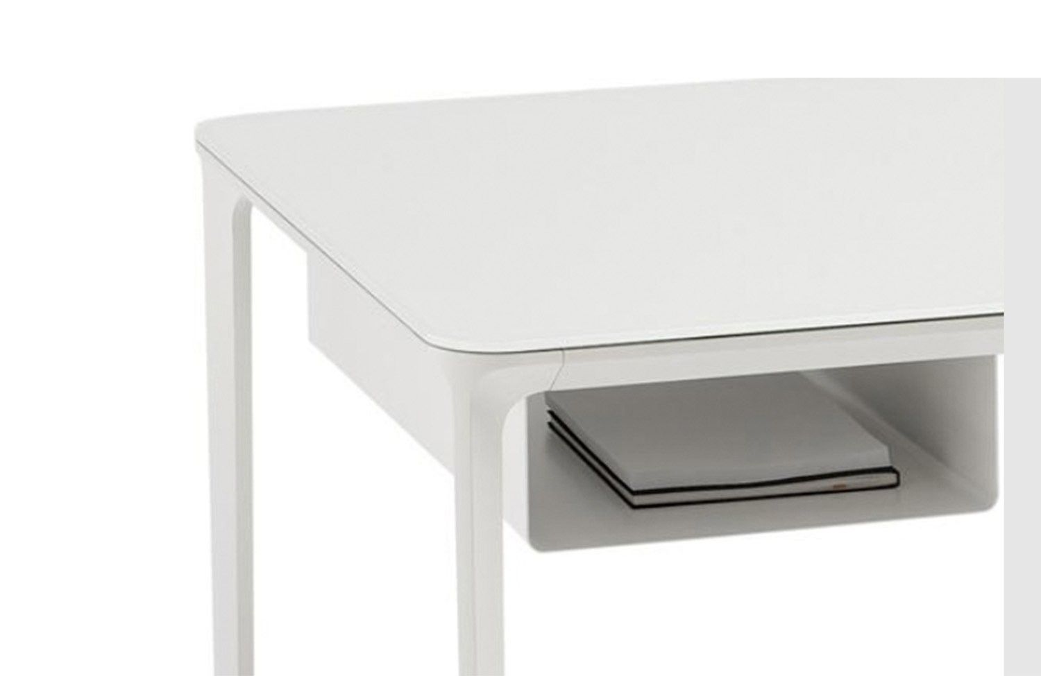 Sovet - Bureau droit Slim design Matthias Demacker - 140 cm - Structure aluminium et plateau personnalisable_2