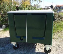 Caisse-palette en plastique gerbable - Parois pleines ou ajourées - Normes Europe - Capacités de 250 à 1060 L_2