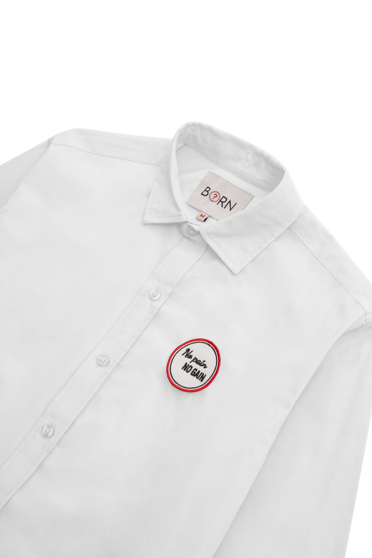 Chemise unisexe London - 100% coton biologique - Concept patch à scratch personnalisable_2