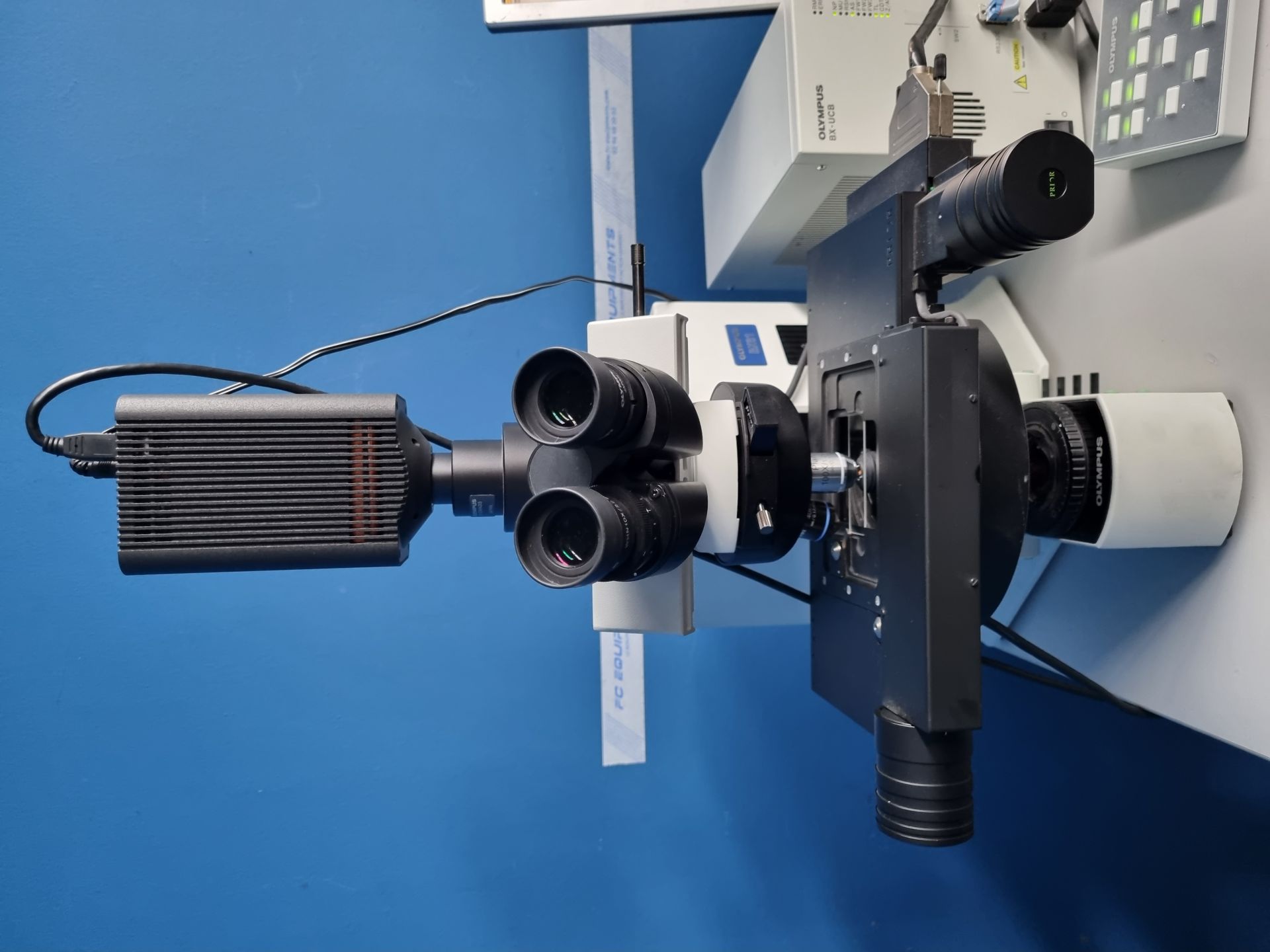 Olympus bx61 motorized microscope   u-hstr2 controller   camera   priorscanii_2