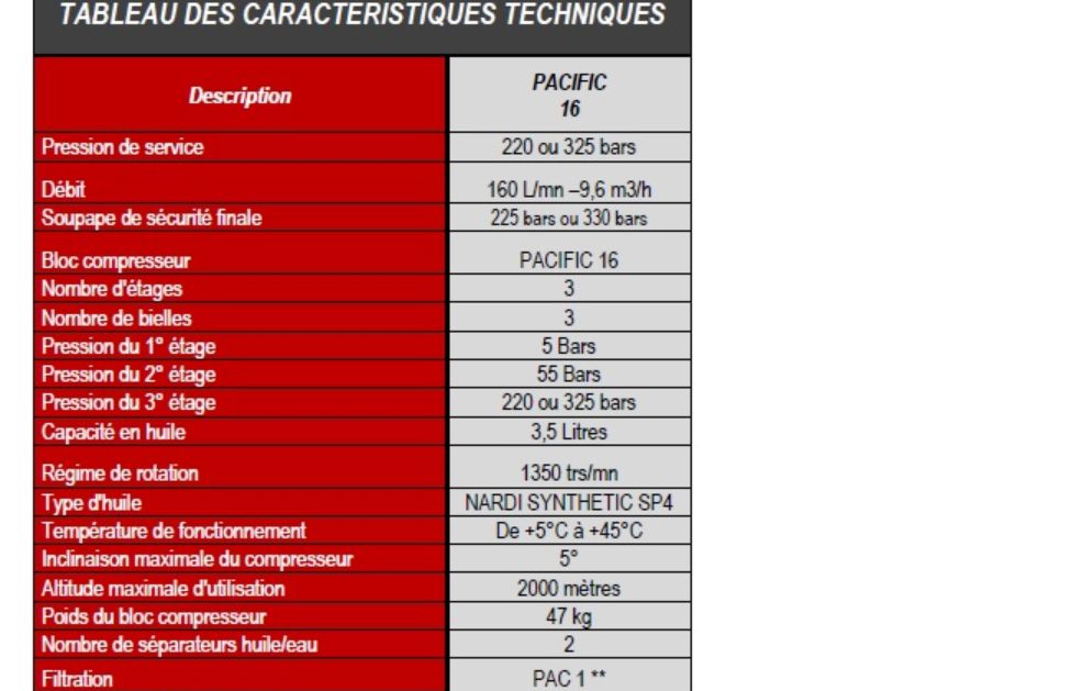 Compresseur de plongée insonorisé Pacific C16 - 9,6 m3/h - Nardi Compressori France - 225 ou 330 bars - régulation électronique_2