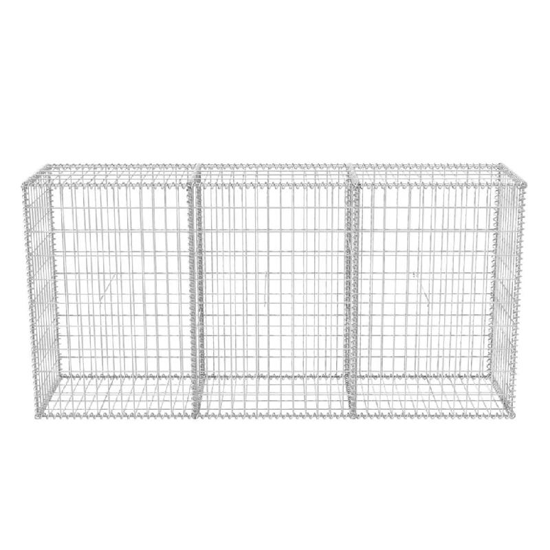Vidaxl panier de gabion acier galvanisé 200x50x100 cm 142552_2