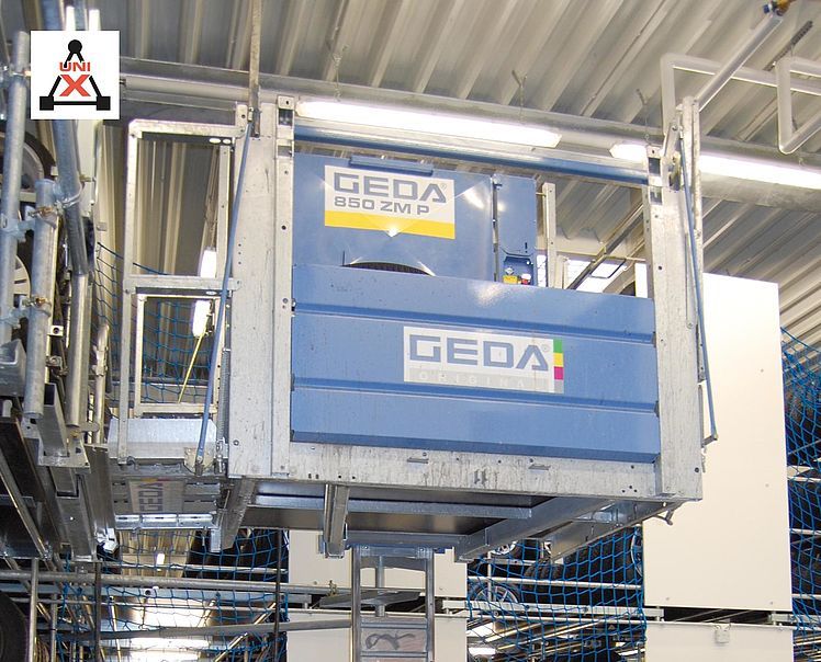 Monte-charges de chantier 850 ZM P - GEDA Dechentreiter GmbH & Co. KG - 850 kg - hauteur jusqu'à 100 m_2