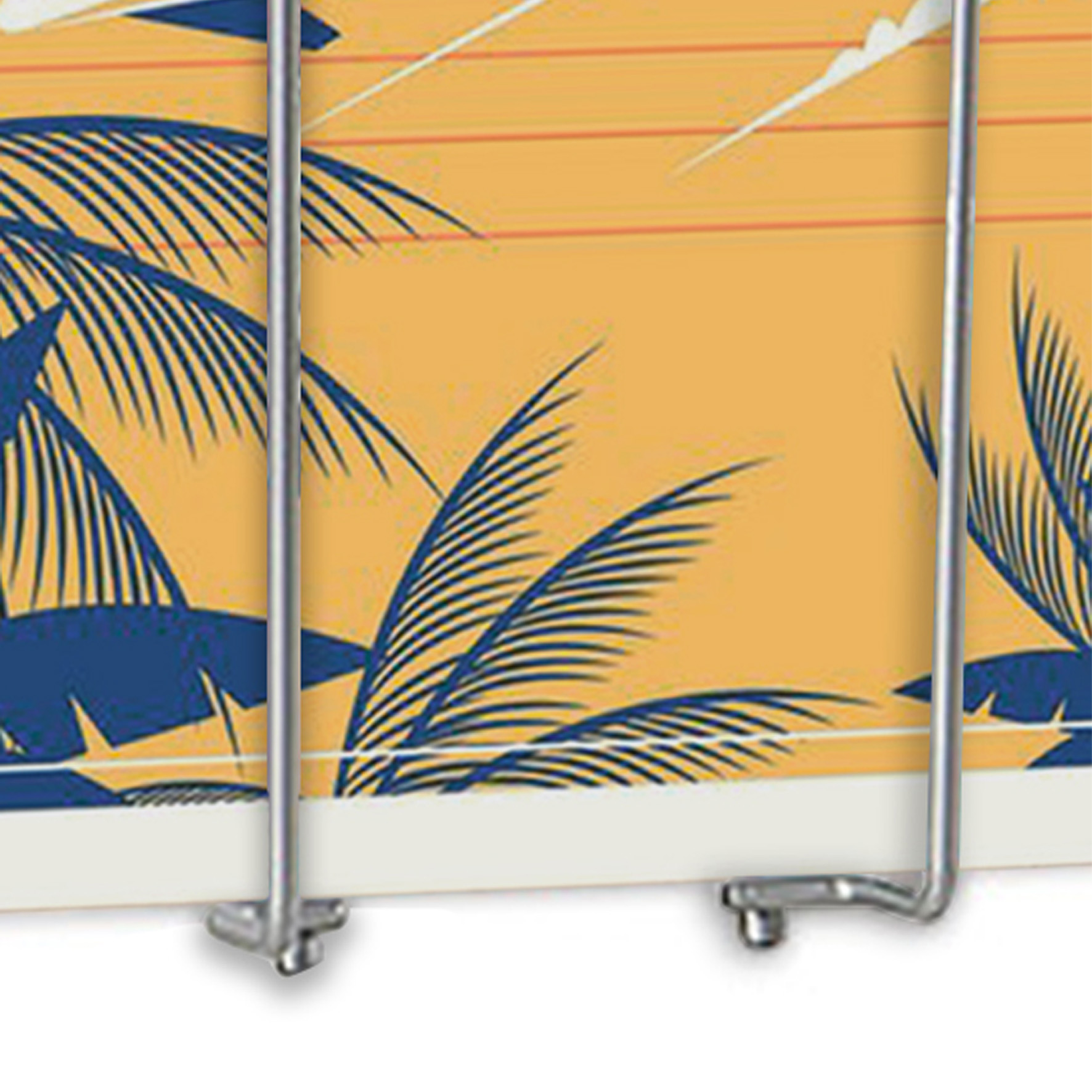 Présentoir Mural 1 case A4 - Fil 100% métallique Réf : 410001 - Capacité 7,5 cm_2