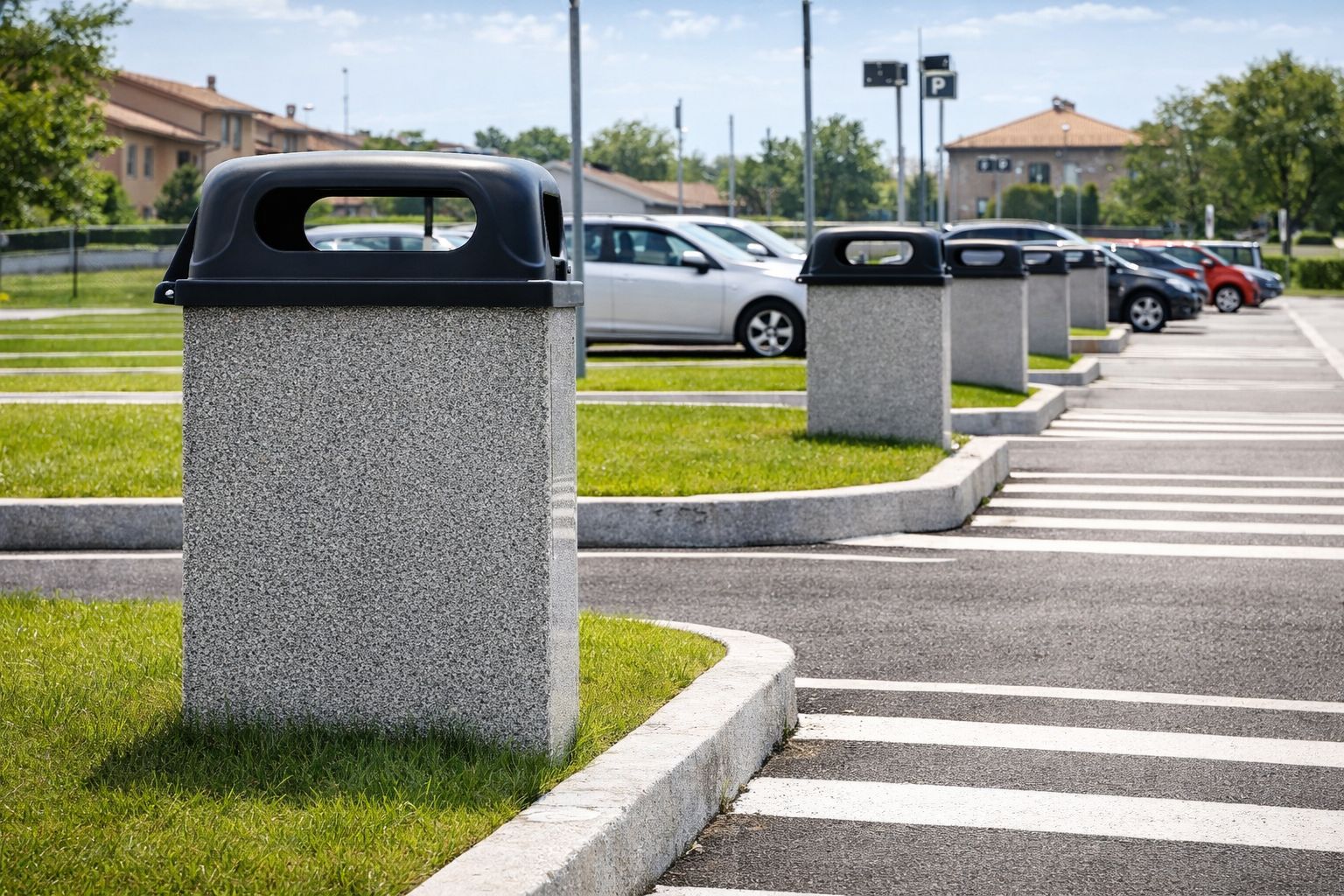 Borne de propreté en béton armé - Article 591 - Résistance climatique et personnalisation_2