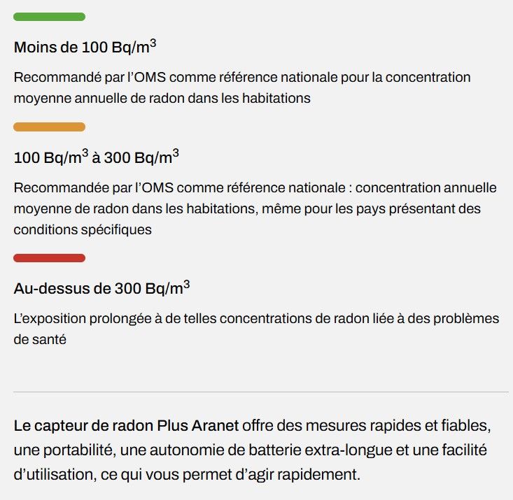 Capteur Aranet RADON Sensor Plus - Connecté, autonome et portable, mesure radon, température, humidité et pression_2
