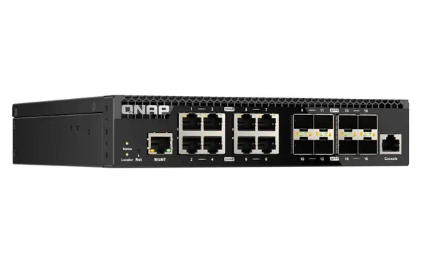 QNAP QSW-M3216R-8S8T commutateur réseau Géré L2/L3 10G Ethernet (100/1000/10000) 1U Noir_2