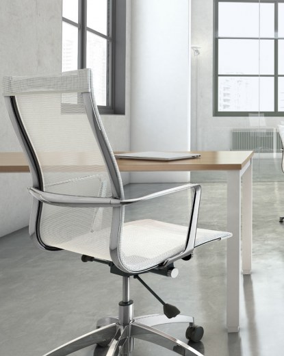 Fauteuil de bureau design EVOLE Résille - Mécanisme basculant - Référence 6490 SB M_2