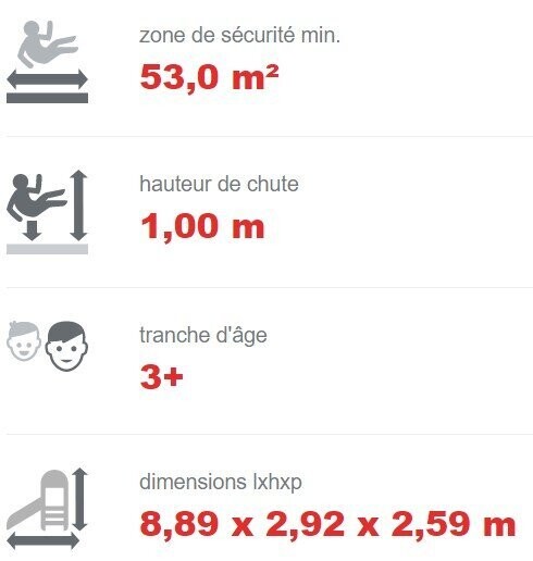 Jeu multi tours avec balançoire double en acier inoxydable - Référence BT11504 - Structure conforme EN1176_2
