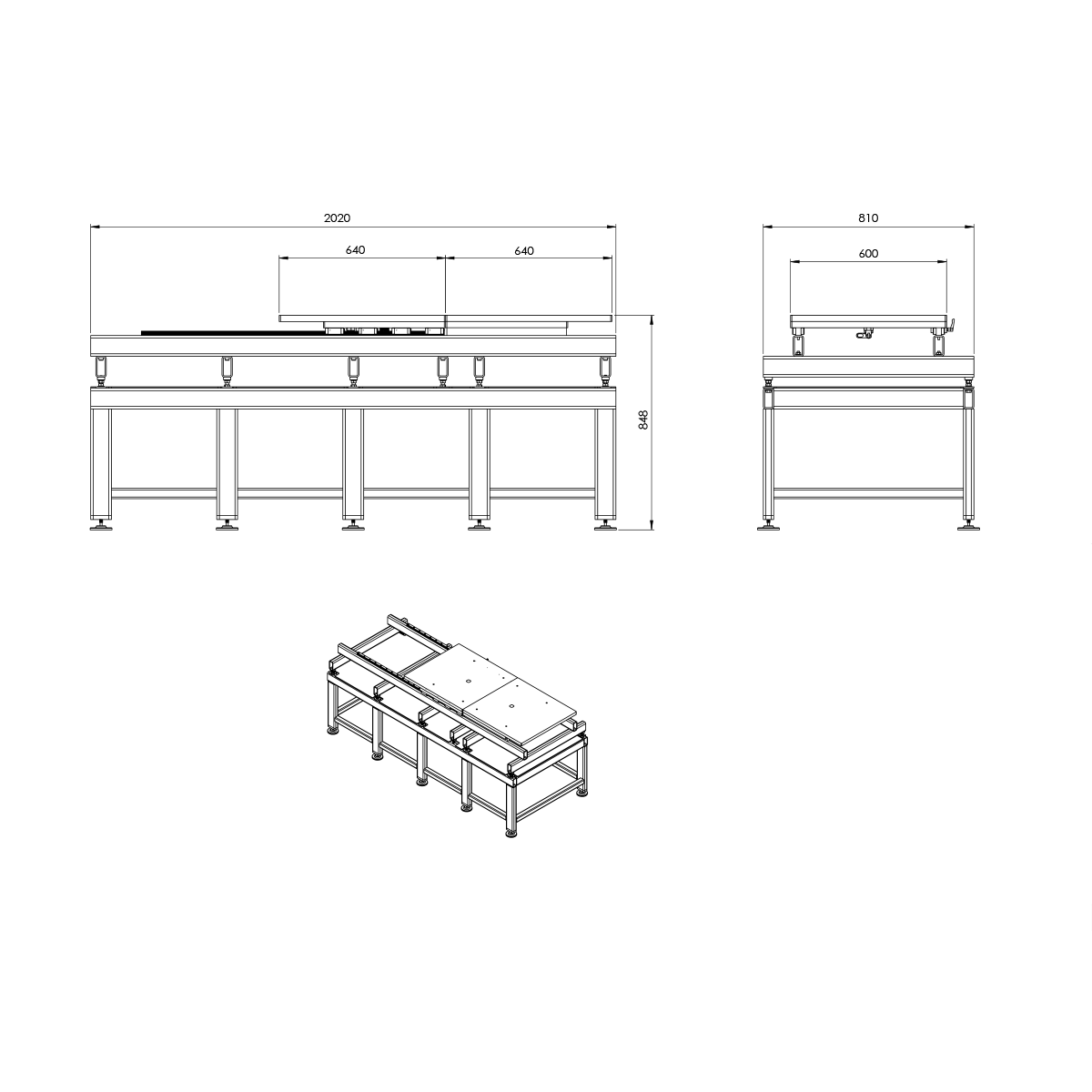 Table de moule à équerres forgées - 6 Tonnes - OPTIM_EF6 avec plate-forme de posage et nombreuses options_2