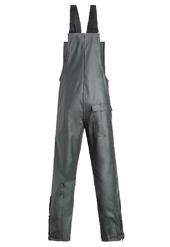 Salopette imperméable - Vert olive - 38/40, 76-80 cm - Maraîchage et travaux en milieu humide_2