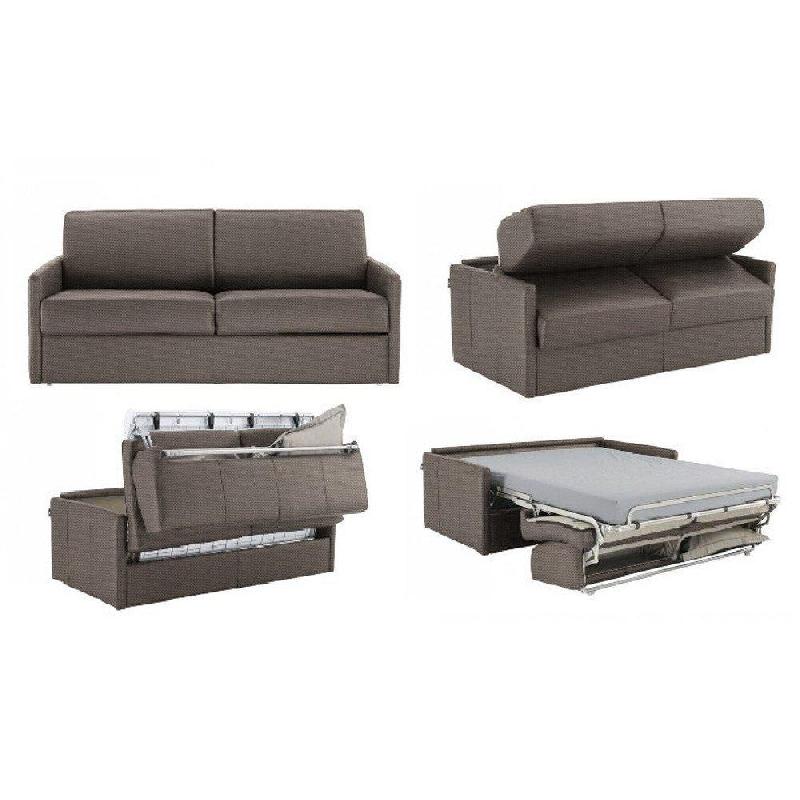 Canapé-lit SUN convertible express 120 cm - NEO Taupe Sand - Matelas 16 cm haute résilience_2