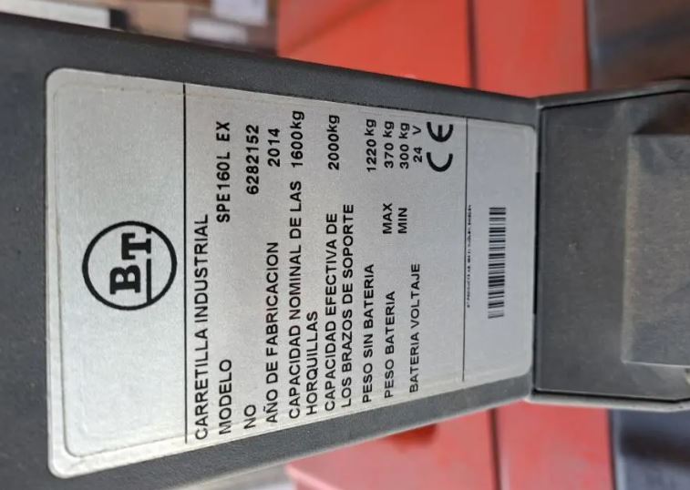 Chariot élévateur électrique ATEX d'occasion Miretti Spe 160 l ex  2000 kilos - référence : C13170_2