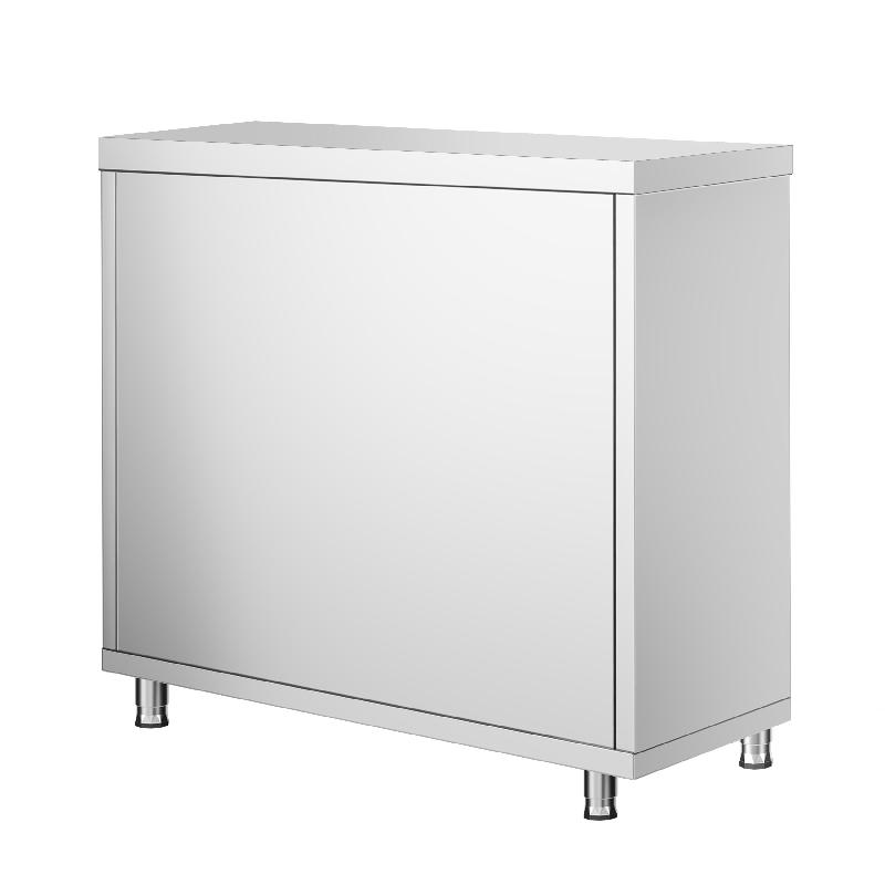 Meuble bas inox central P 700 mm avec portes - 800_2
