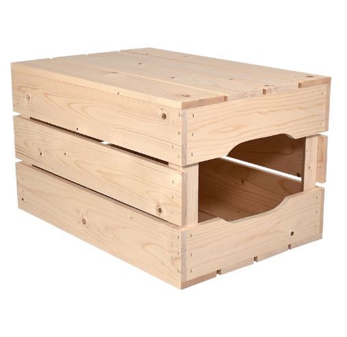 S3 - Caisses en bois - Simply A Box - L36 x H31 x P54 cm - Bois brut ou 6 coloris de lasure à l'eau_2