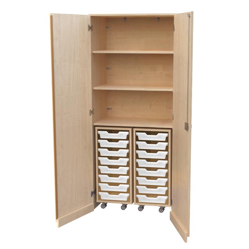 Armoire Mobile 8 Tiroirs - Compacte et Pratique avec Roulettes Pivotantes et Freins  - EWH.8_2