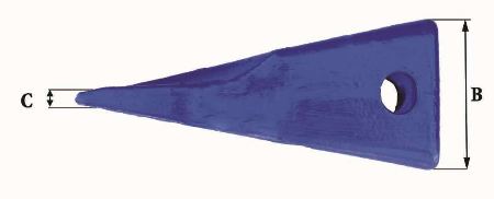 Dents de godet adaptables Feurst AF 3252 L - 3,3 kg - Dimensions précises_2