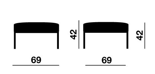 Pouf modulable ASTRO - Offisit. - Orange_2