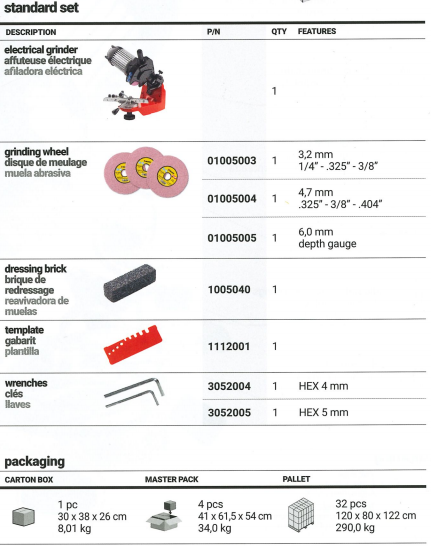 Affûteuse de chaîne COMPACT PRO - 230V 50Hz 214W - 2800 tr/min - Modèle H-11359004_2