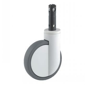 Roulette médicale pivotante, à tige_2