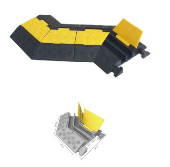 Angle 45° pour passe-câbles 45mm - 2 canaux - Grande résistance et modulable_2