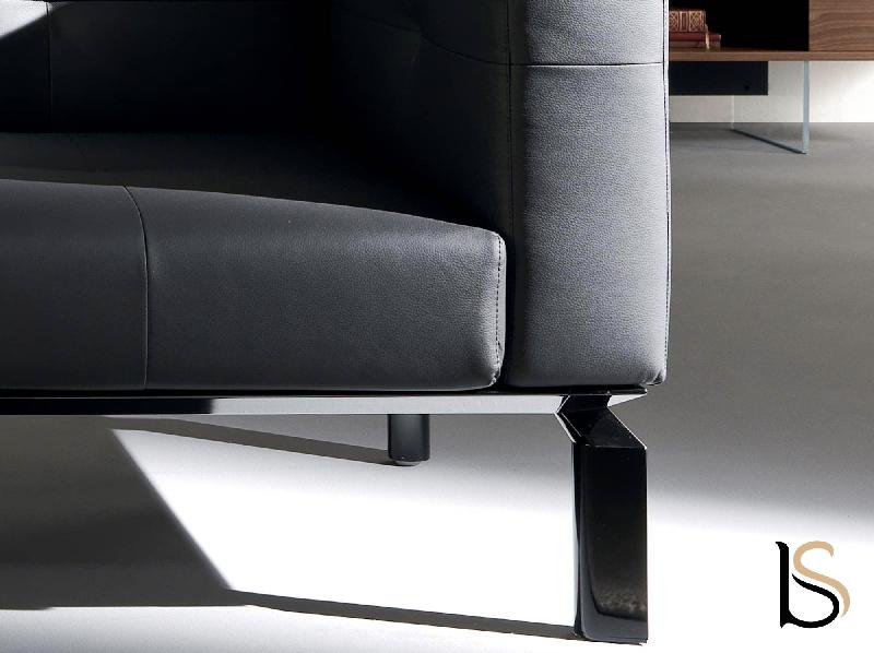 Canapé 2 ou 3 places - Martex - 180, cuir noir_2