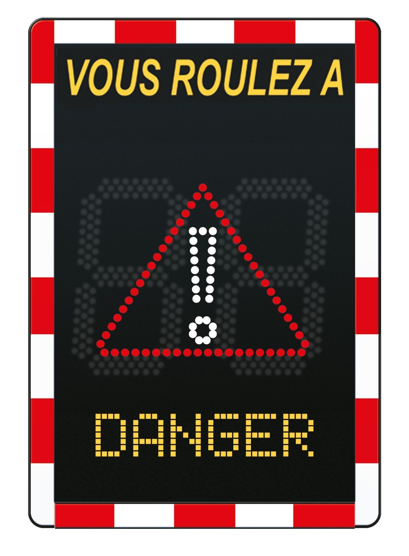 Radar pédagogique solaire Viasis Lite - 3 couleurs d'affichage, 2 textes, écran LED haute visibilité_2