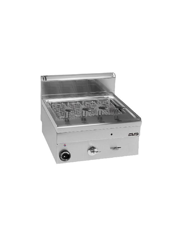 Cuiseur à pâtes gaz à poser - Cuve 25L avec vidange - 11Kw - 600x600x270/460mm - Référence GC66/SC_2