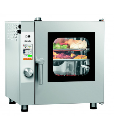 Four mixte à vapeur professionnel avec système de nettoyage automatique, avec temps de cuisson réduit jusqu'à 33% - p-5230drs réf. 117672 bartscher_2