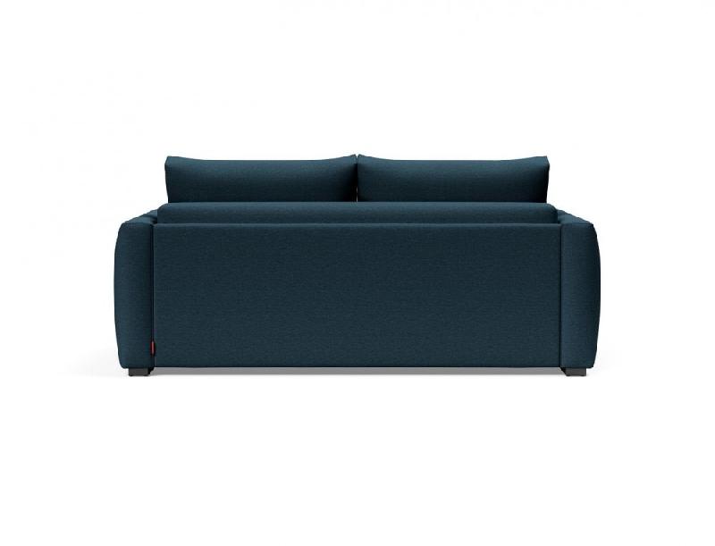 Innovation Living - Canapé design convertible Cosial avec accoudoirs rembourrés - Tissu Argus Navy Blue - Couchage 160x202 cm_2