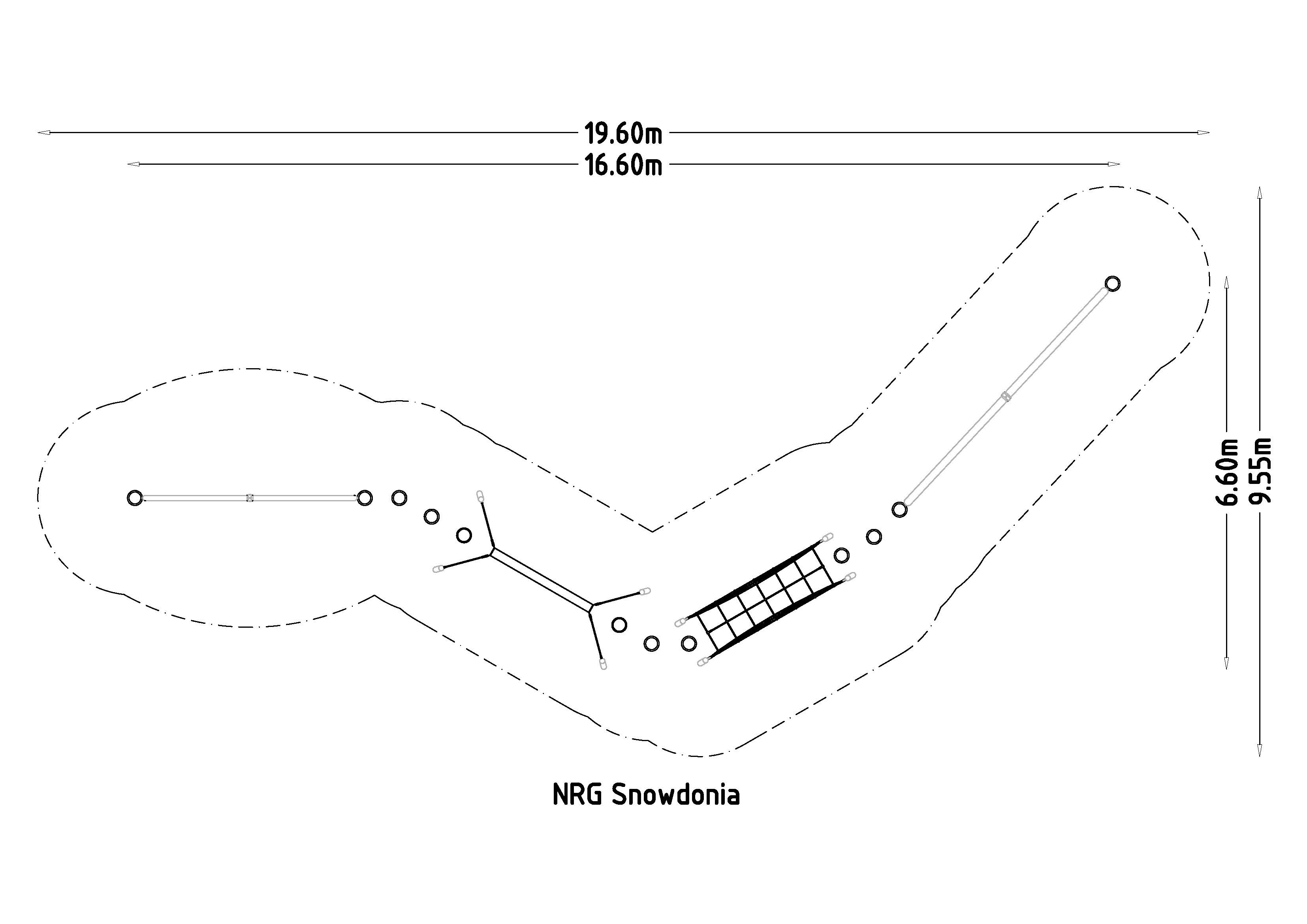 Parcours sportif pour enfants NRG Snowdonia - réf 8079915 - HAGS - Rouge - Scellement béton_2