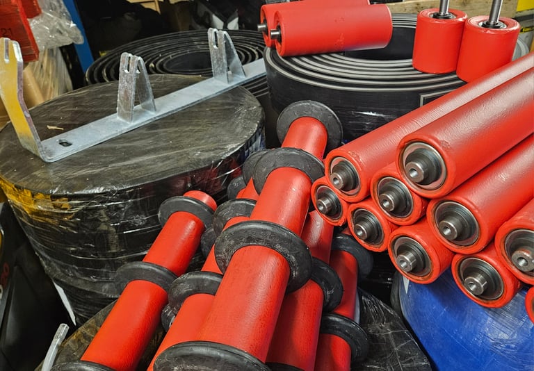 Rouleau pour systèmes de convoyeur à bandes - Diamètre standard 89 mm, 63,5 mm, 70 mm, 133 mm, 159 mm - Boîtier soudé_2