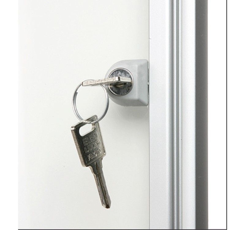 Vitrine d'affichage d'intérieur extra plate - Porte battante, certifiée NF, formats jusqu'à 9 feuilles A4_2