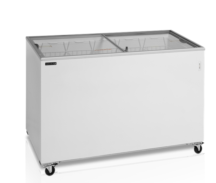 Congélateur coffre vitres plats - 255L - avec roulettes et verrou_2